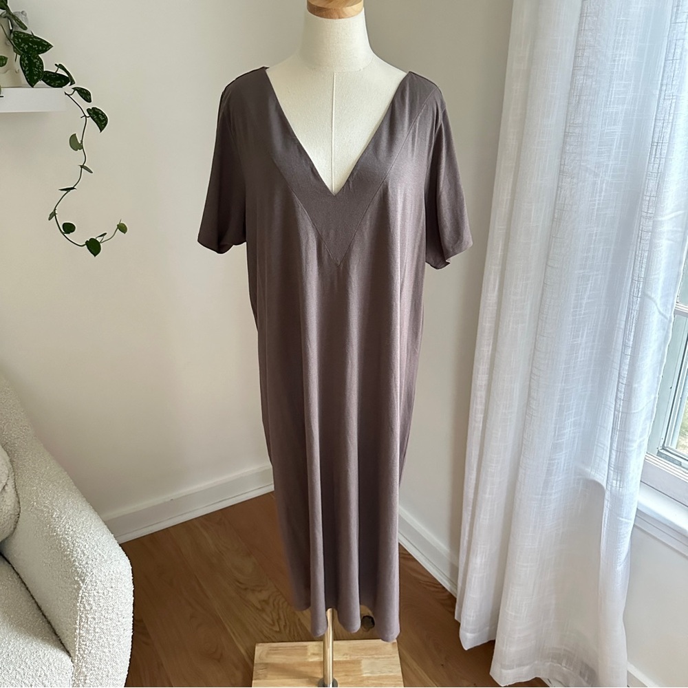NWT Universal Standard Swim Coverup Taupe Gray Size Medium